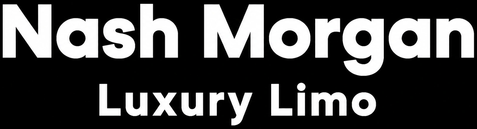 Nash Morgan Luxury Limo text logo.
